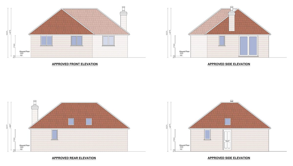 Leicester new dwelling approved elevations